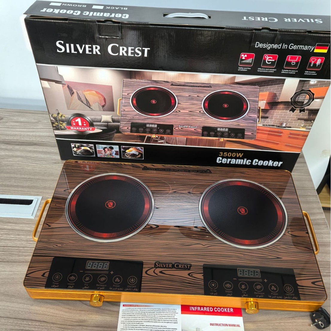 Dual Burner Electric Ceramic Stove
