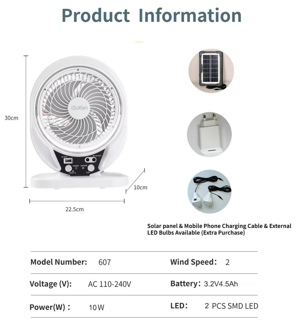 Portable Solar Fan